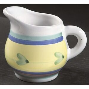 Caleca Carousel Creamer  Hand Painted Italy Pottery